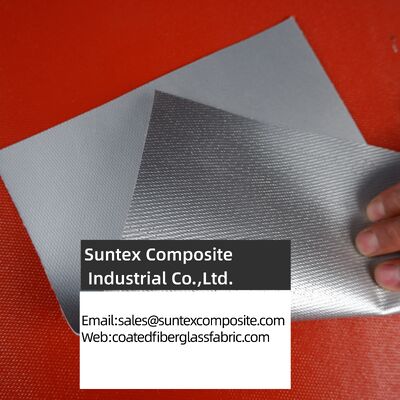 Custom Thick Silicone Rubber Coated Fiberglass Cloth with 560g/sqm Weight and 0.42mm Thickness for High Temperature Applications