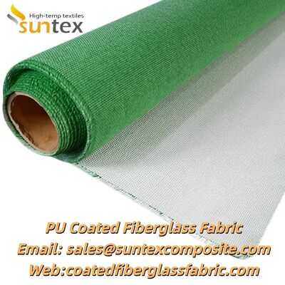 Tissu d'isolation en fibre de verre ignifuge enduit de vermiculite PU résistant aux hautes températures
