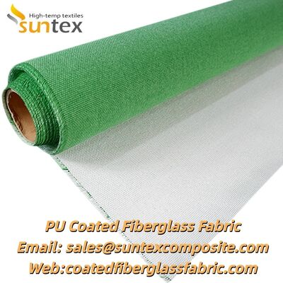 Couverture de soudage en tissu de fibre de verre enduit de PU ignifuge résistant aux hautes températures et à l'abrasion