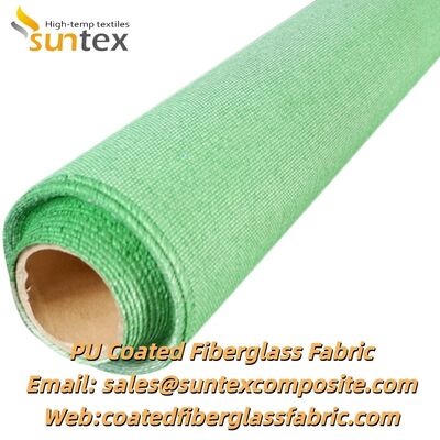 Couverture de soudage en tissu de fibre de verre enduit de PU ignifuge résistant aux hautes températures et à l'abrasion