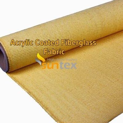 Acrylic Coated Fire Resistant Fiberglass Fabric with 550 Degree C Temperature Resistance for Easy to Sew and Cut Welding Blanket