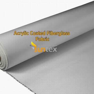 Red 0.4mm Acrylic Coated Fiberglass Fabric with 550 Degree C Temperature Resistance for Welding Blankets