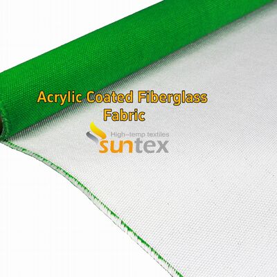 Tissu de fibre de verre recouvert de 0,4 mm acrylique rouge résistant à 550 °C pour les couvertures de soudage