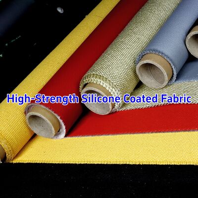 430gsm Double Side Coated Silicone Fiberglass Braided Cloth with Fire Resistance for Thermal Insulation
