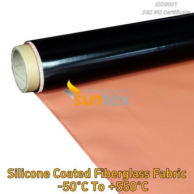 Fireproof Silicone Rubber Calcium Silicate Coated Impregnated Fiberglass Fabric Cloth