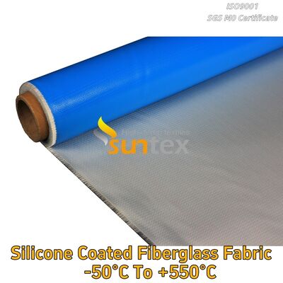 Fireproof Silicone Rubber Calcium Silicate Coated Impregnated Fiberglass Fabric Cloth