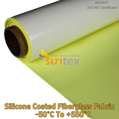 Colored Silicone Coating Fiberglass Cloth Silicon Coated With Fiberglass Fabric