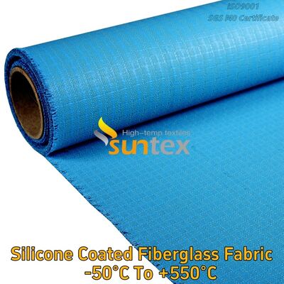 Suntex Heat Resistant C-Glass Fire Retardant Silicone Coated Silicone Rubber Coated Fiberglass Sheet/Fabric/Cloth