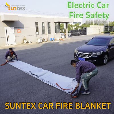 Couverture anti-incendie en fibre de verre 6*8M avancée pour les batteries de véhicules électriques
