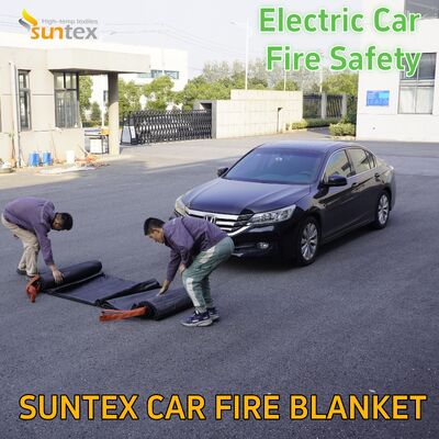Electric Vehicle Fire Blanket Welding protection Silicone Fiberglass Cloth
