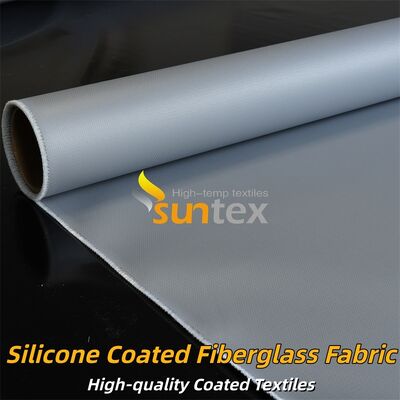 Fire Retardant Silicone Coated Fiberglass Fabric with Temperature Resistance -50°C to 500°C and Alkali Free Properties