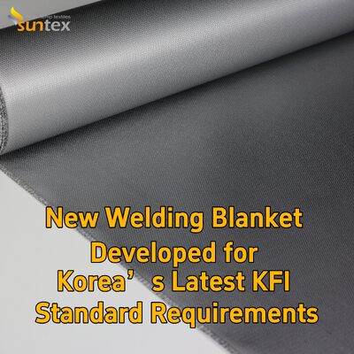 Suntex Nouveau R&D Couverture de soudage en fibre de verre en silicone gris conforme à la norme KFI coréenne