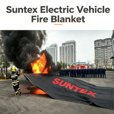 La couverture incendie du véhicule électrique Suntex contient des batteries au lithium