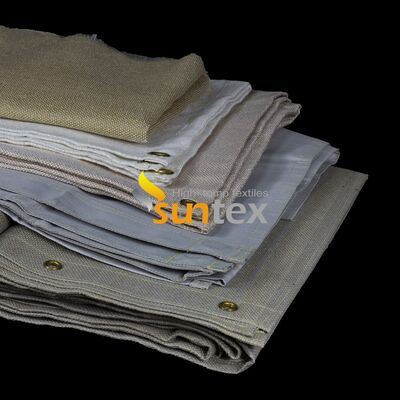 Couverture de soudage en fibre de verre enduite pour opérations de soudage et de découpe