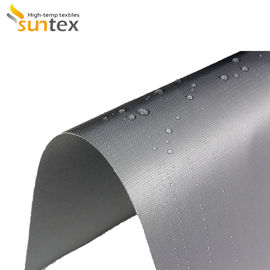 Tissu enduit de silicone de fibre de verre de côté simple pour la fabrication couvrante de soudure et la couverture de soudure résistante au feu