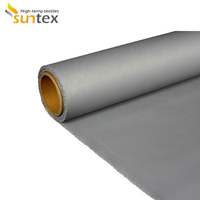Le tissu enduit de silicone bleu de tissu de fibre de verre pour l'isolation capitonne le matériel d'isolation de tuyauterie de vapeur