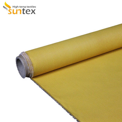 Couverture d'urgence pour les incendies faite de tissu de fibre de verre recouvert de silicone jaune