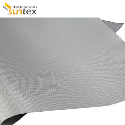Tissu enduit de silicone de fibre de verre ignifuge, résistance ignifuge et à hautes températures