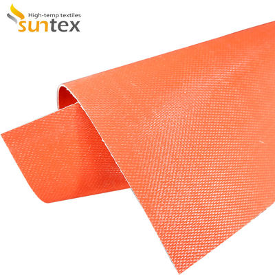 Tissu en fibre de verre recouvert de silicone à double face de couleur grise à haute résistance à la déchirure pour les applications ignifuges
