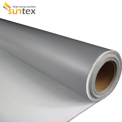Double Sided Silicone Coated Fiberglass Fabric with 0.3 mm Thickness and 400 g/sqm Weight for High Temperature Insulation