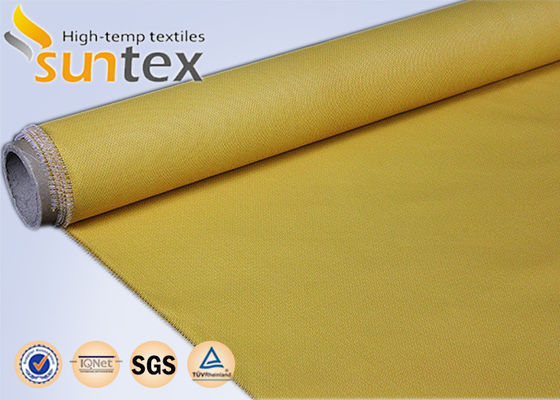 Heavy Duty Alkali Free Silicone Coated Fiberglass Fabric with 0.3 mm Thickness and 400 g/sqm Weight for Fire Retardant and Thermal Insulation
